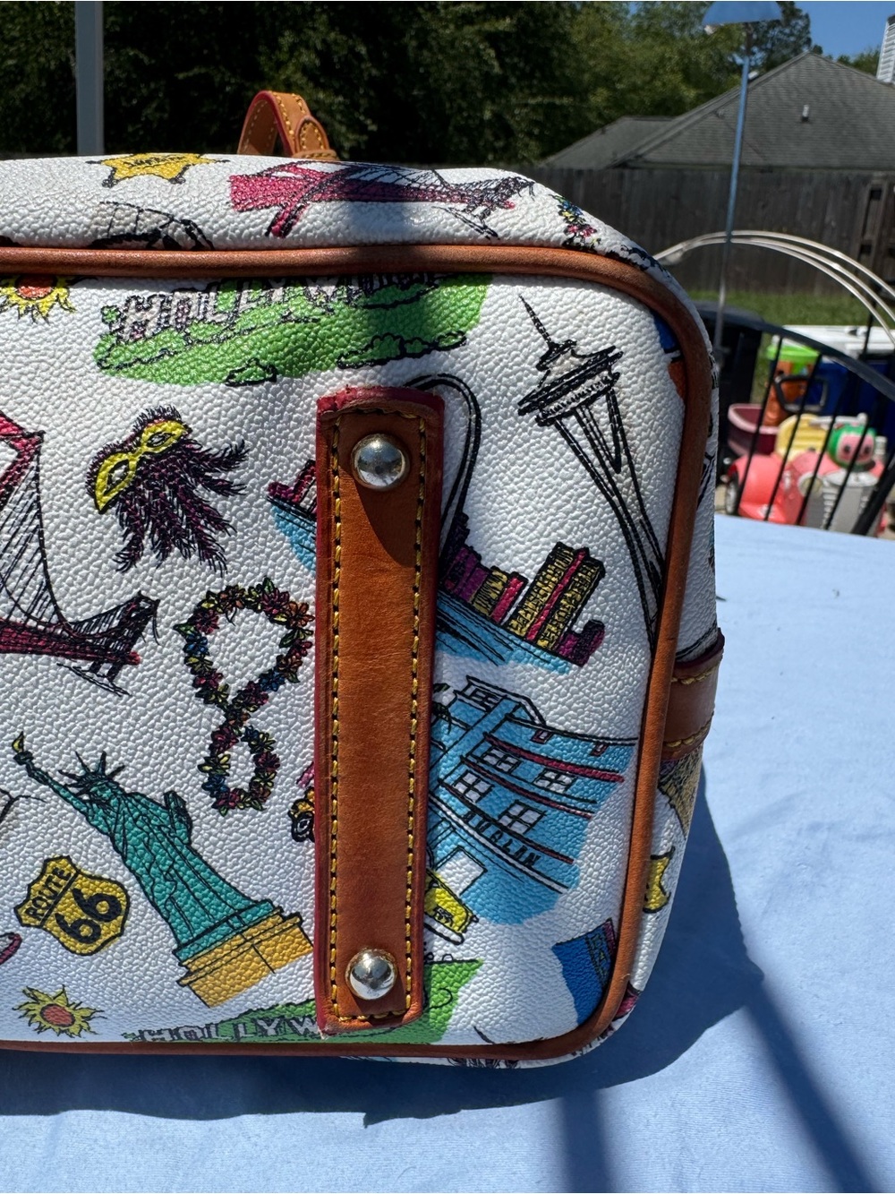 Dooney & Bourke Americana Landmark/Road Trip Tote - Picture 7 of 16